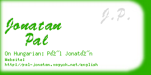 jonatan pal business card